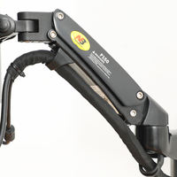 NB F150 ze stopu aluminium 360 stopni 17 "-27" uchwyt monitora sprężyna gazowa ramię LCD LED TV do montażu na ścianie ładowanie 2-7kgs 3